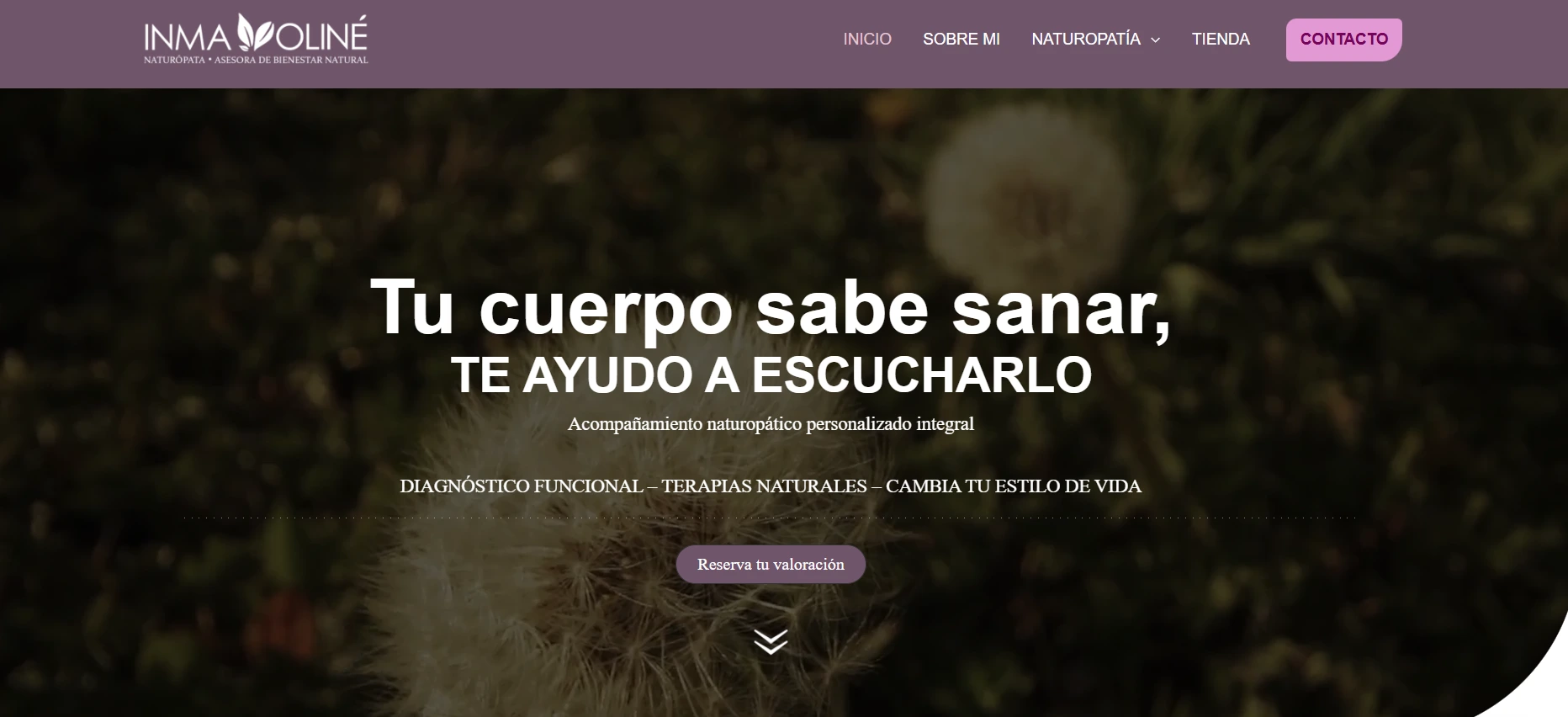 Inma Moliné — Sitio web WordPress